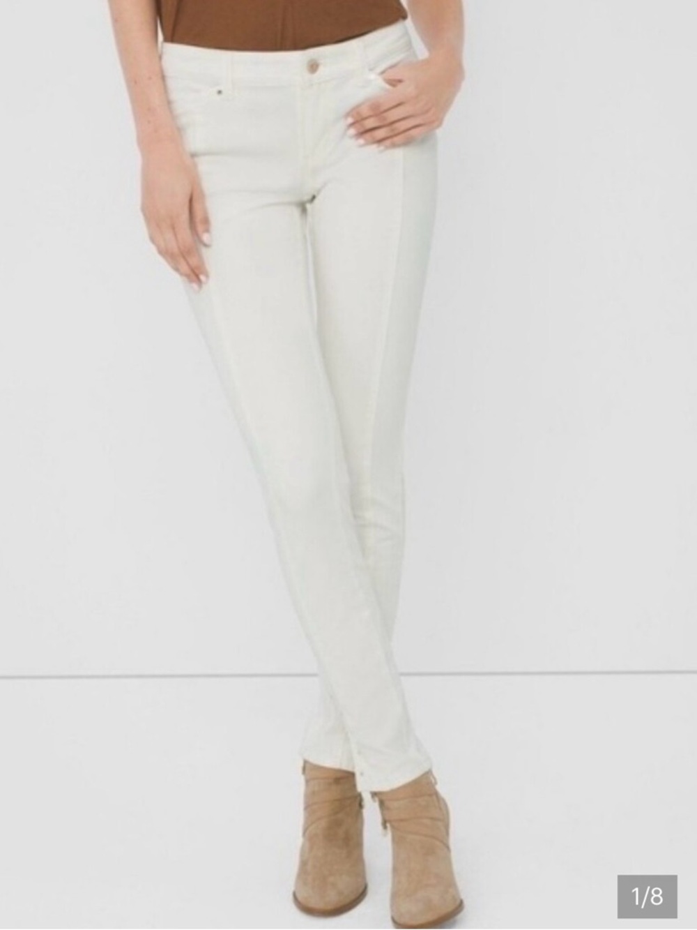 White  House Black Market Cream
Pants Skimmer Rose Gold
Color Zipper